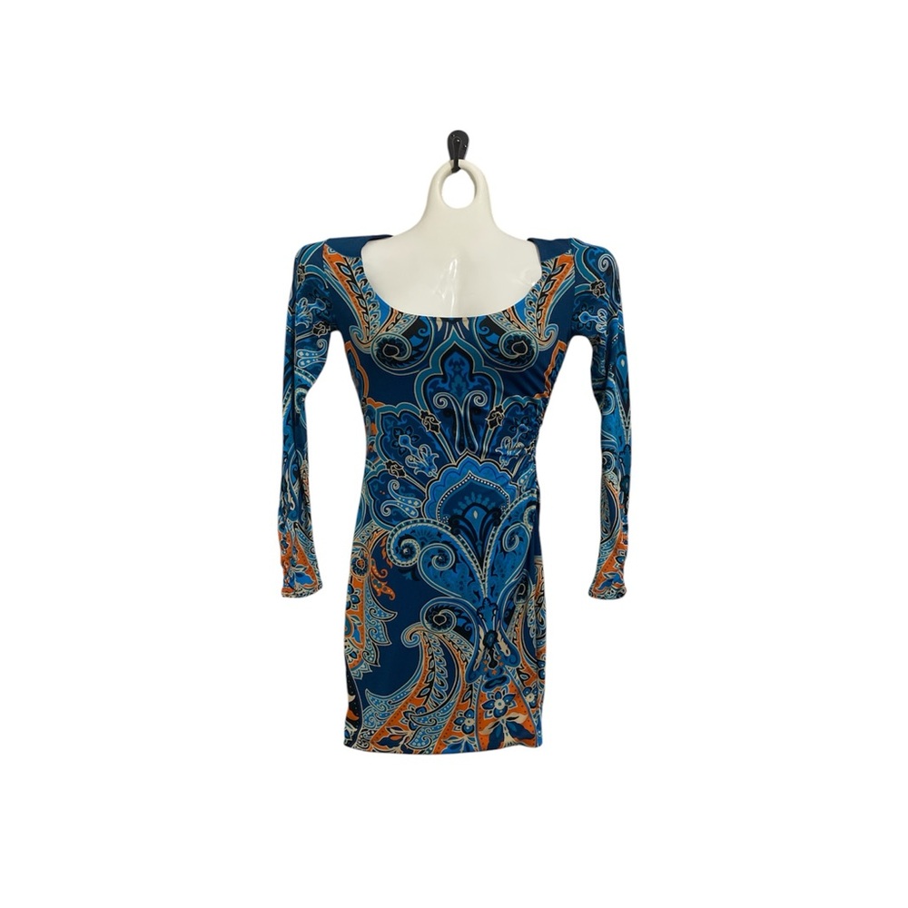 INC Long Sleeve Bodycon Dress with Paisley Pattern